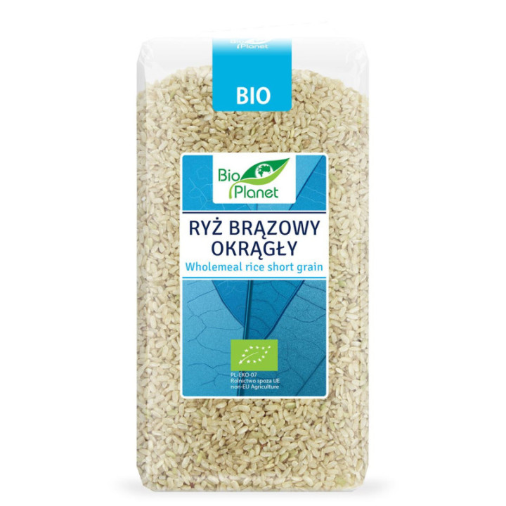 BIO Ryż brązowy okrągły pełnoziarnisty BIO Planet 500 g