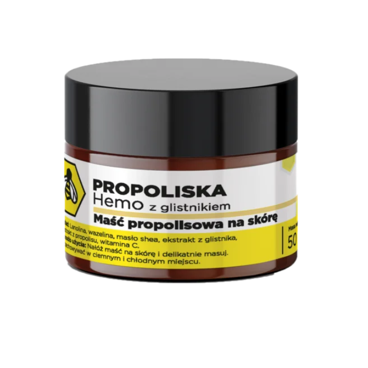 Maść Propolisowa na skórę hemo z glistnikiem 50 ml