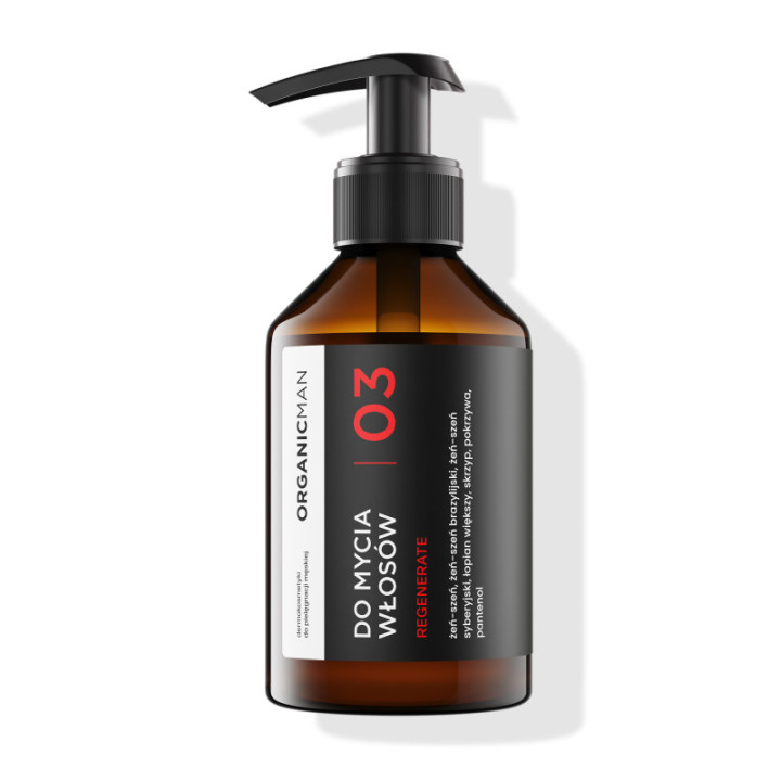 MYJĄCY balsam do włosów i skóry głowy REGENERUJĄCY dla mężczyzn Organic Man 250 g