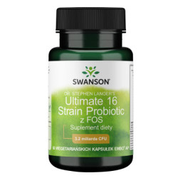 SWANSON Ultimate 16 Strain Probiotic with FOS 60 wege kapsułek suplement diety
