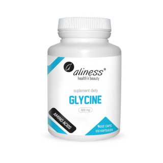 Glycine Glicyna (aminokwasy) Aliness 100 wege kapsułek - suplement diety