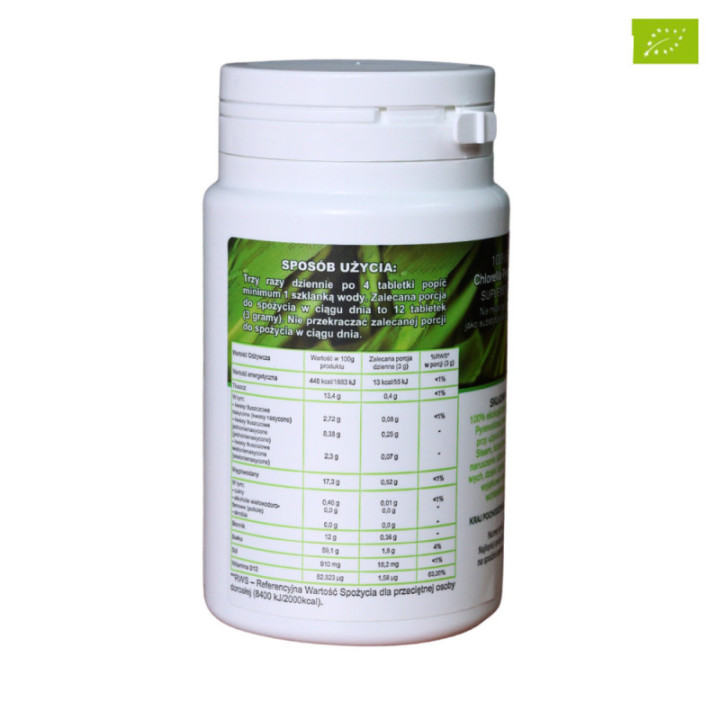 Chlorella Pyrenoidosa BIO Organic Foods 300 g