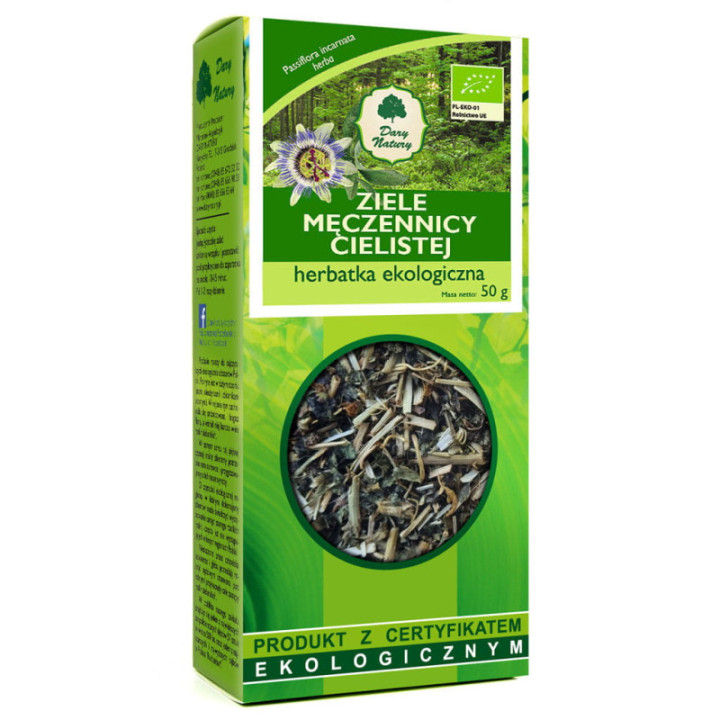 Męczennica cielista ziele ekologiczne Dary Natury 50 g