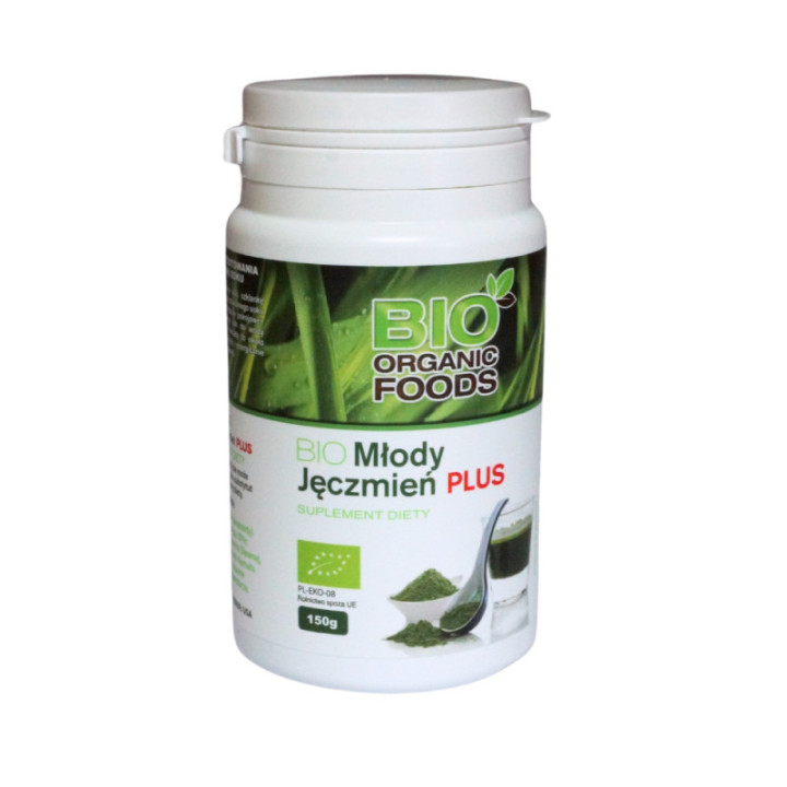BIO Młody Jęczmień PLUS – 5 Ekologicznych Superfoods dla Zdrowia