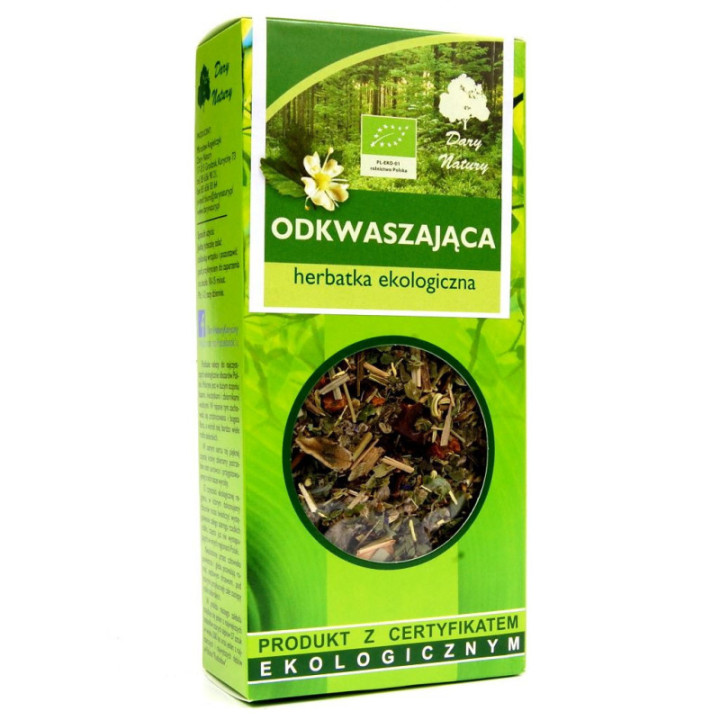 Herbata odkwaszająca BIO 50 gramów Dary Natury