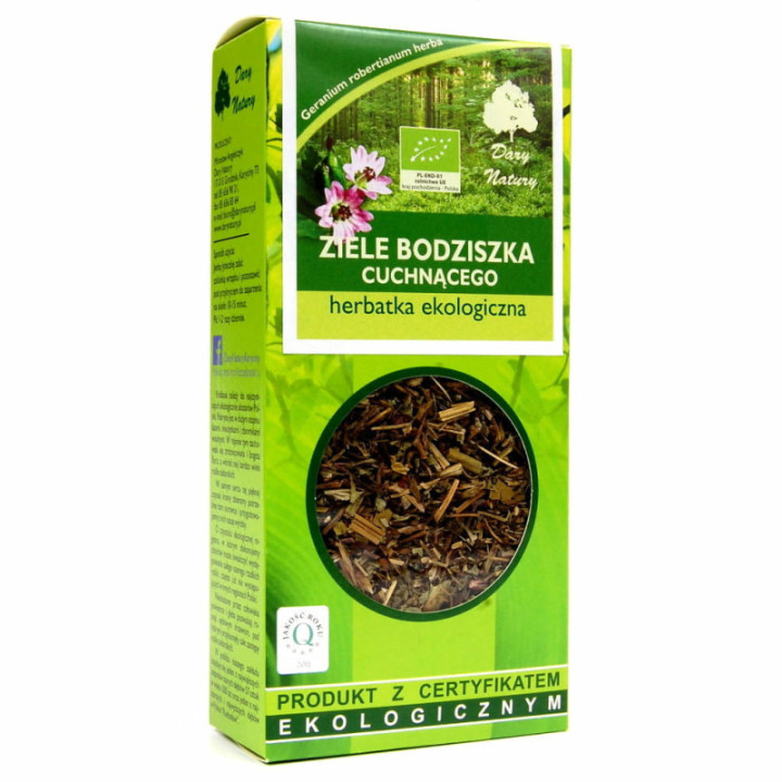 Ziele bodziszka cuchnącego BIO Herbatka 25 g - DARY NATURY