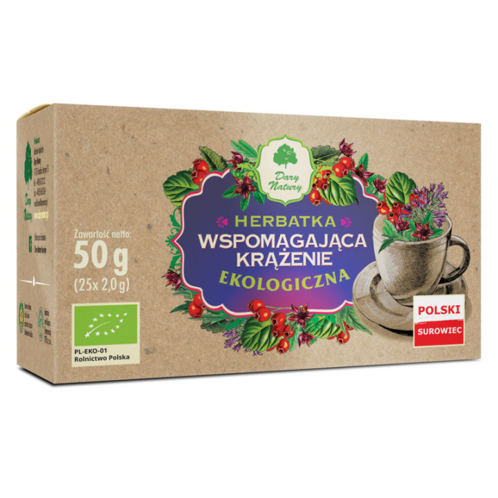 Herbatka wspomagająca krążenie BIO (25 saszetek x 2 g) 50 g - DARY NATURY