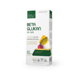 Beta Glukan MEDICA HERBS 1,3/1,6D 320 mg, 60 kapsułek suplement diety