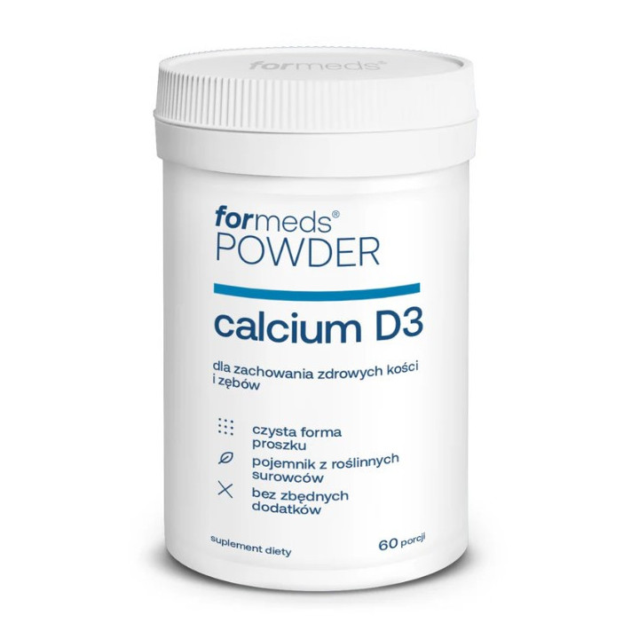 F-CALCIUM (wapń) z witaminą D3 Formeds 60 porcji suplement diety