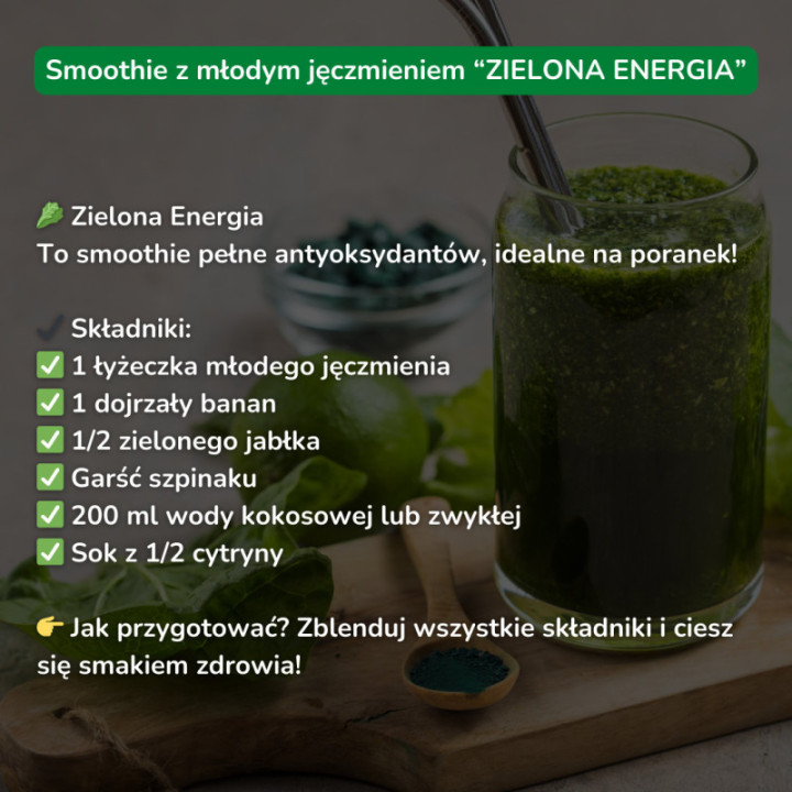 BIO Chlorella + Młody Jęczmień – Ekologiczny Zestaw z Oliwą i Shakerem