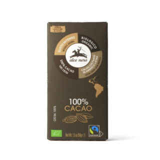BIO Czekolada gorzka 100% kakao - Alce Nero 50 g
