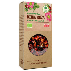 BIO Herbatka liściasta z dzikiej róży 100 g Dary Natury