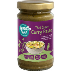 Tajska pasta BIO ZIELONE CURRY bez cukru Terrasana 120 g