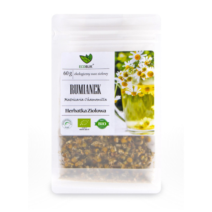 Rumianek BIO ekologiczny susz ziołowy herbatka Ecoblik 60 g