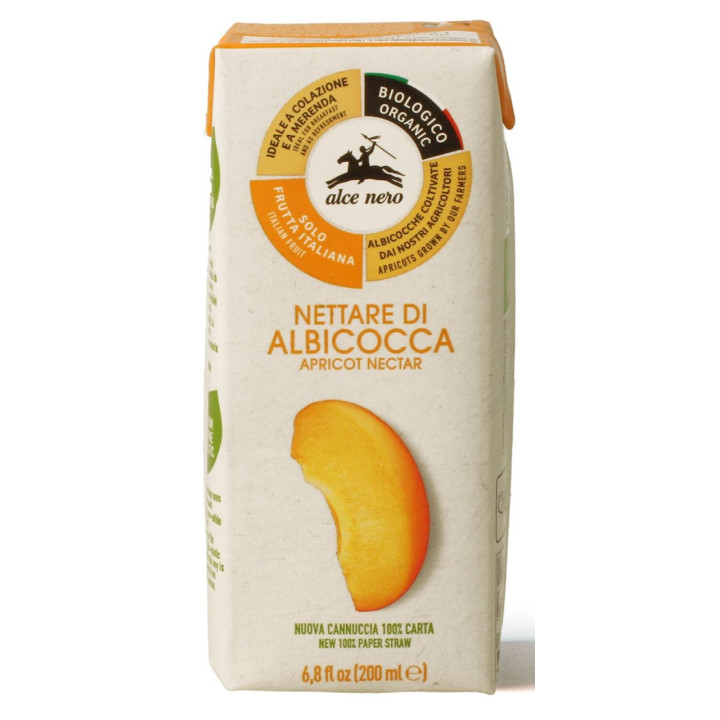Nektar morelowy BIO Alce Nero w kartoniku 200 ml