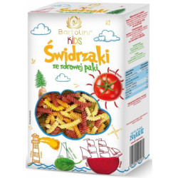 Makaron semolinowy z suszonymi warzywami dla dzieci Świdrzaki 250 g - BARTOLINI