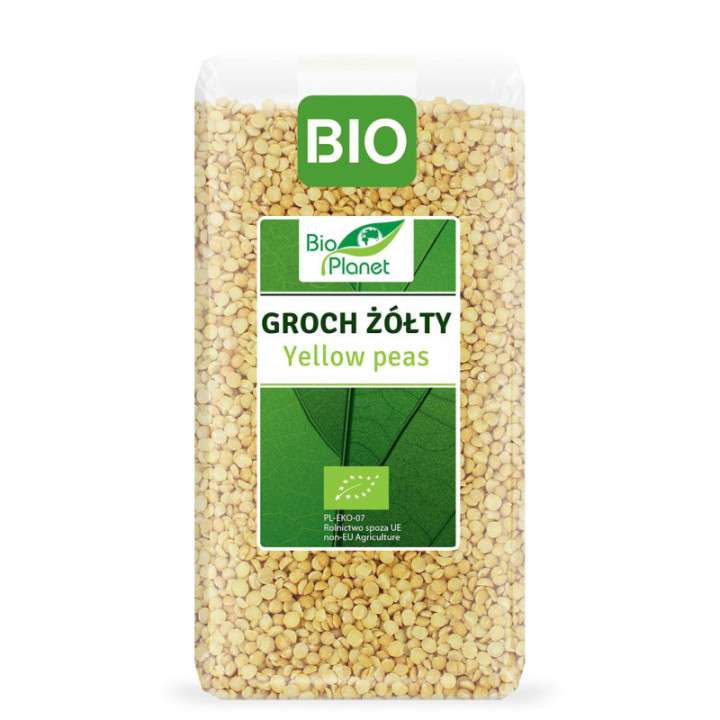 BIO Groch Żółty Połówki BIO Planet 500 g