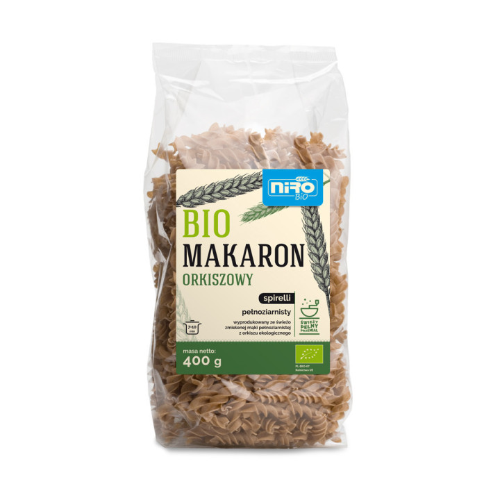 BIO makaron orkiszowy spirelli Niro 250 g