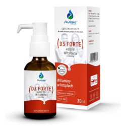 Witamina D3 FORTE 4000 w kroplach 600 porcji Avitale 30 ml - suplement diety