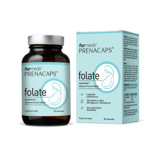 PRENACAPS FOLATE aktywny kwas foliowy suplement diety - Formeds