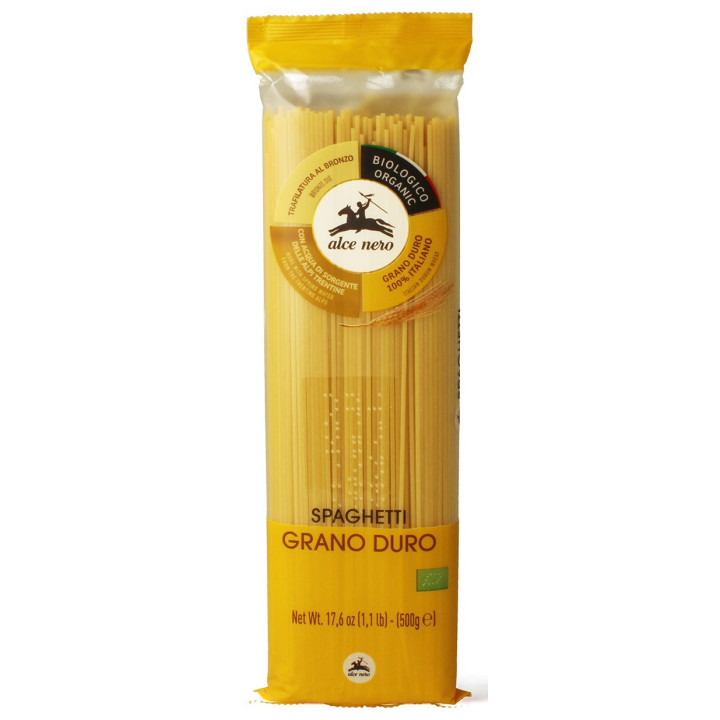 Makaron spaghetti semolinowy BIO 500 g - Alce Nero