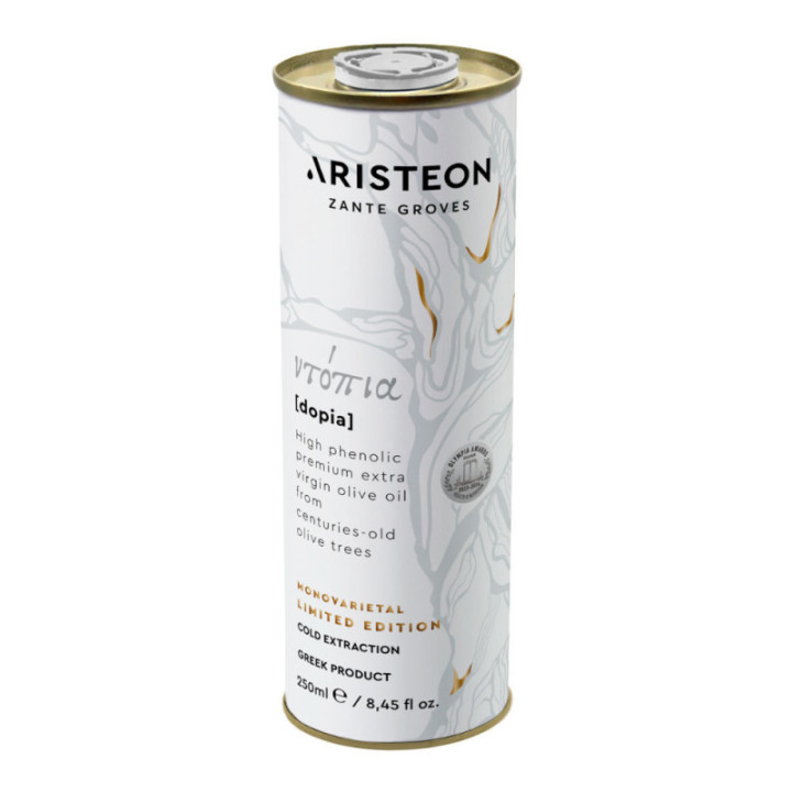 Oliwa z oliwek EXTRA VIRGIN Dopia z najstarszych drzew oliwnych 250 ml ARISTEON