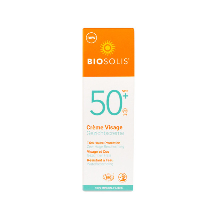 Krem przeciwsłoneczny do twarzy SPF 50+ ECO 50 ml Biosolis