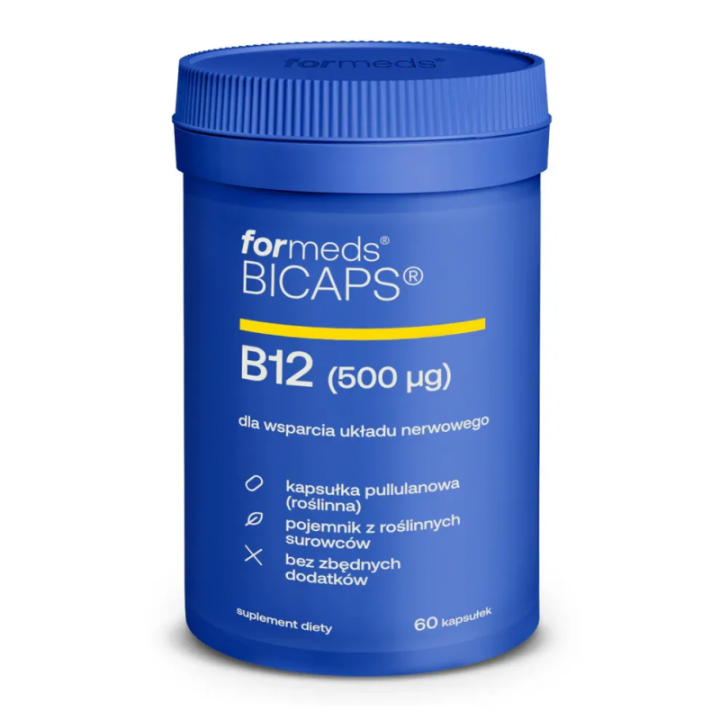 BICAPS B12 (witamina B12) 60 kapsułek Formeds suplement diety