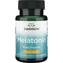 Melatonina 1 mg, 120 kapsułek suplement diety na spokojny sen - SWANSON