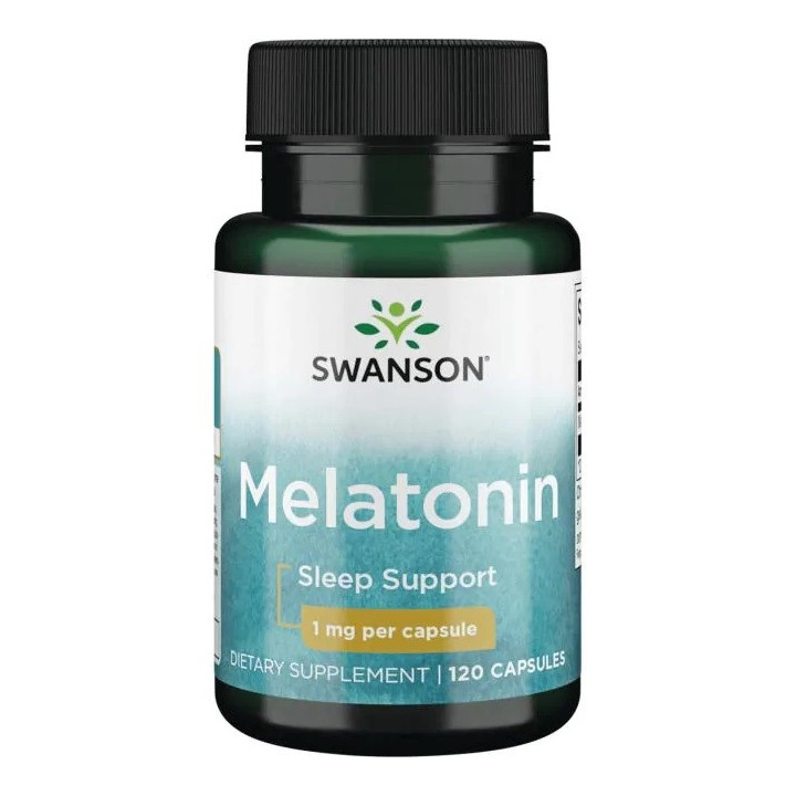 Melatonina 1 mg, 120 kapsułek suplement diety na spokojny sen - SWANSON