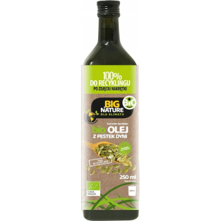 BIG NATURE Olej z pestek dyni tłoczony na zimno BIO 250 ml
