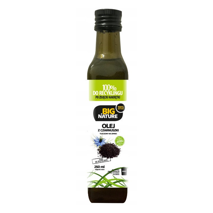 BIG NATURE Olej z czarnuszki tłoczony na zimno 250 ml