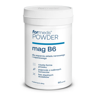 MAG B6 Powder (magnez+witamina B6 w proszku) FORMEDS 60 porcji suplement diety