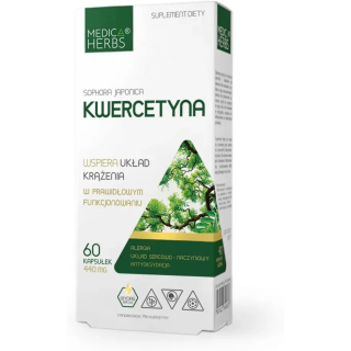 MEDICA HERBS Kwercetyna 418 mg, 60 kapsułek - na alergie - suplement diety