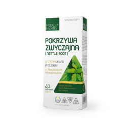 MEDICA HERBS Pokrzywa zwyczajna korzeń (Nettle Root) 520 mg, 60 kapsułek - suplement diety