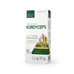 MEDICA HERBS Kordyceps 600 mg, 60 kapsułek suplement diety- energia i odporność