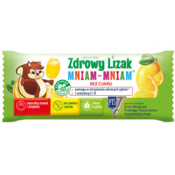 Zdrowy lizak dla dzieci Mniam-Mniam cytrynowy suplement diety 6 g