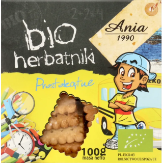 Herbatniki Prostokątne dla dzieci BIO Ania 100 g