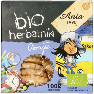 BIO herbatniki okrągłe dla dzieci Ania 100 g