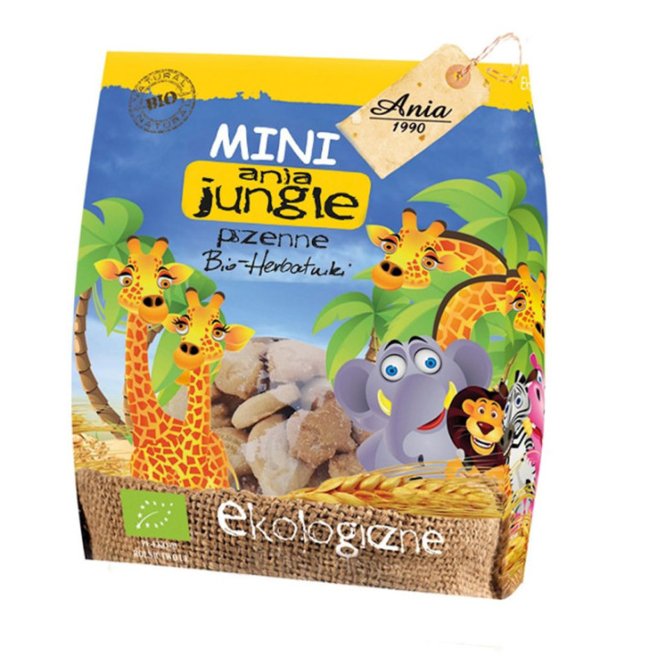 Ciastka mini jungle BIO 100 g - BIO ANIA