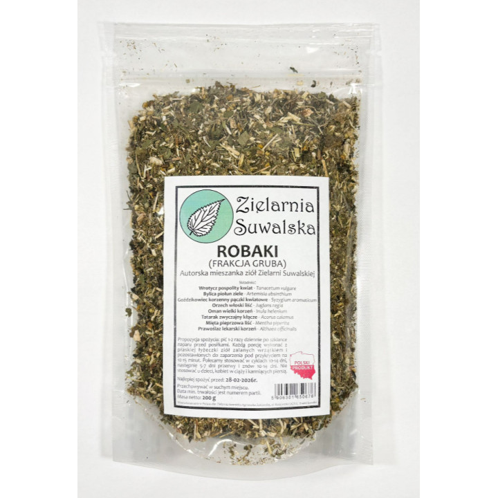 Mieszanka ziołowa Robaki 200 g | Naturalne wsparcie układu pokarmowego