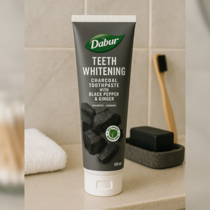 Wybielająca Pasta do zębów z pieprzem imbirem aktywnym węglem Dabur Herbal 100 ml