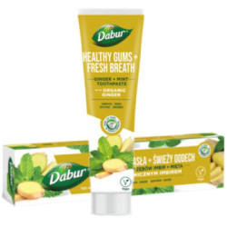 Pasta do zębów Dabur z Organicznym Imbirem i Mięta - świeży oddech