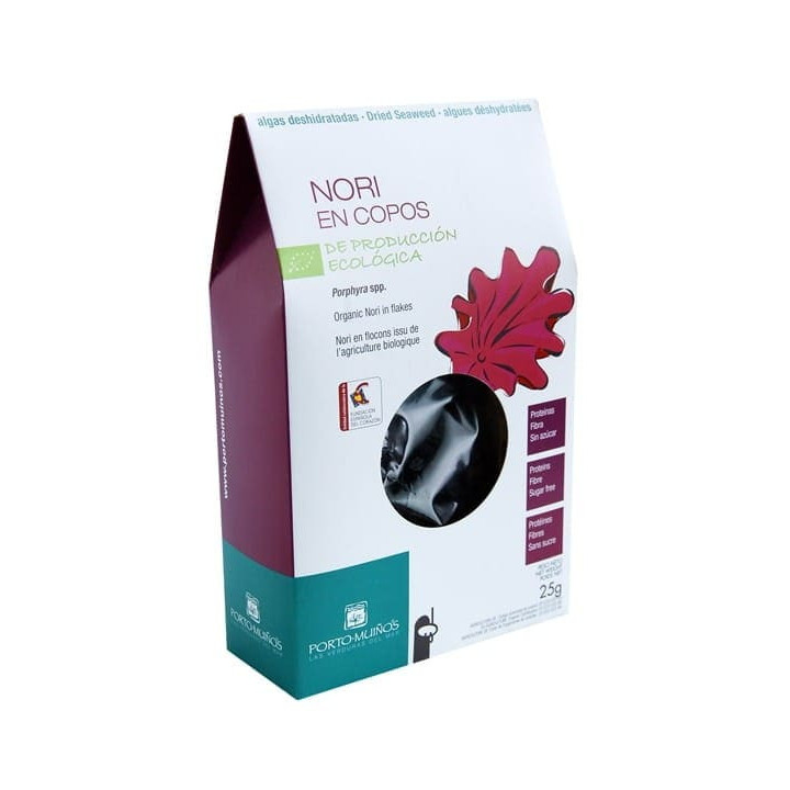 Algi morskie suszone BIO płatki - Nori Porto-Muiños 25 g