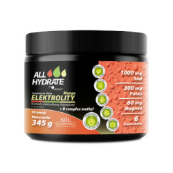 ALLHydrate Elektrolity Mango + B complex methyl 345 g, 50 porcji suplement diety - Aliness