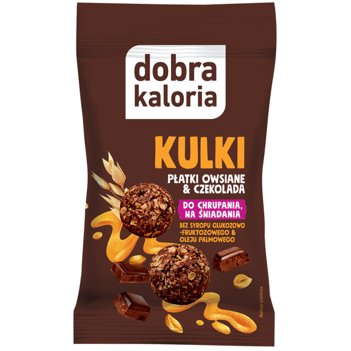 Kulki Dobra Kaloria – Płatki Owsiane i Czekolada 40 g
