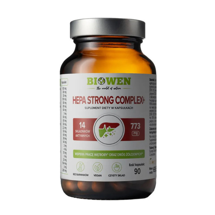 Hepa Strong Complex + Biowen suplement diety – 90 kapsułek