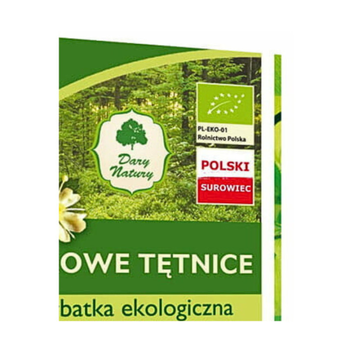 BIO Herbatka ZDROWE TĘTNICE polecana przy miażdżycy 50 g Dary Natury