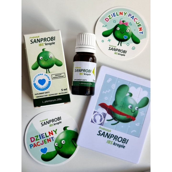 Sanprobi IBS – Probiotyk w Kroplach dla Dzieci Zdrowa Flora Bakteryjna