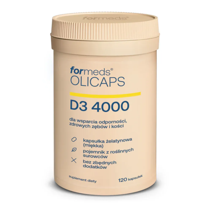 Witamina D3 4000 IU 120 kapsułek OLICAPS suplement diety - Formeds